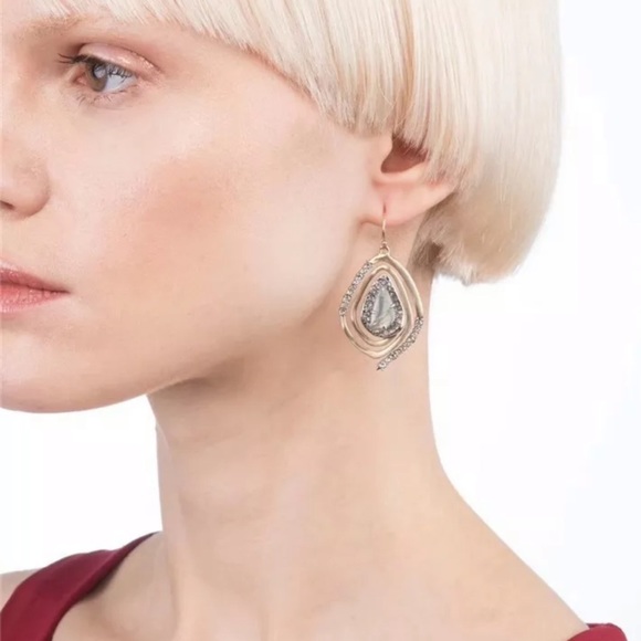 ALEXIS BITTAR • Spiral Encrusted Crystal Earrings - Picture 2 of 4